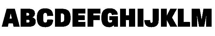 Crystal CondExtBlk Font UPPERCASE