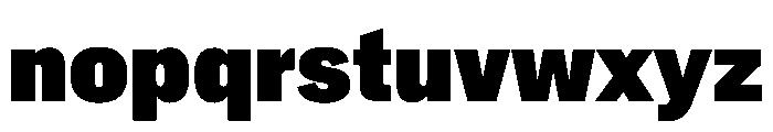 Crystal CondExtBlk Font LOWERCASE