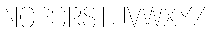 Crystal CondHairline Font UPPERCASE