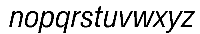Crystal CondLightIta 0844568a Font LOWERCASE