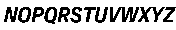 Crystal CondSemBdIta Font UPPERCASE