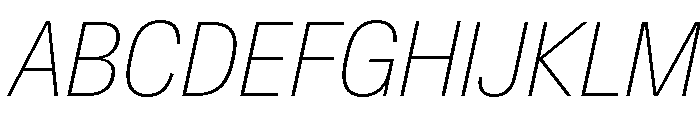 Crystal CondThinIta 2ea8680d Font UPPERCASE
