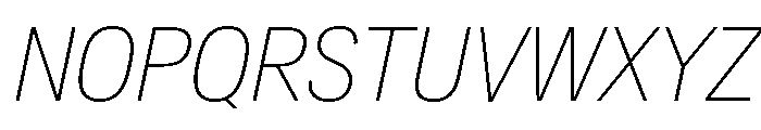 Crystal CondThinIta 2ea8680d Font UPPERCASE