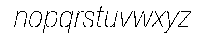 Crystal CondThinIta 2ea8680d Font LOWERCASE