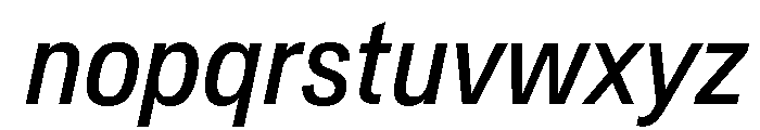 Crystal CondensedItalic 0424cf05 Font LOWERCASE