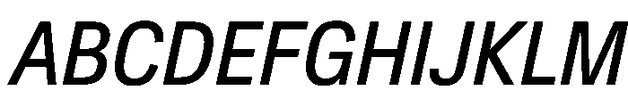 Crystal CondensedItalic Font UPPERCASE