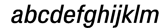 Crystal CondensedItalic FONT