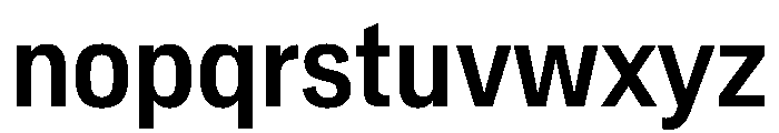 Crystal CondensedMedium Font LOWERCASE