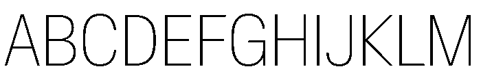 Crystal CondensedThin 01a28769 Font UPPERCASE