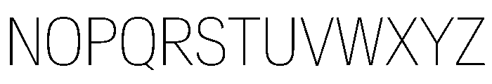 Crystal CondensedThin 01a28769 Font UPPERCASE