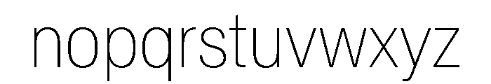 Crystal CondensedThin 01a28769 Font LOWERCASE