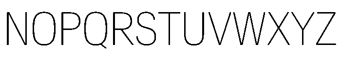 Crystal CondensedThin Font UPPERCASE