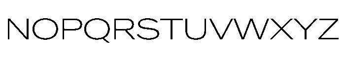 Crystal ExpExtLt Font UPPERCASE