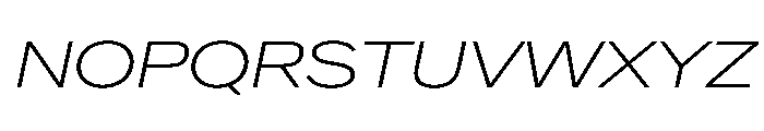 Crystal ExpExtLtIta Font UPPERCASE