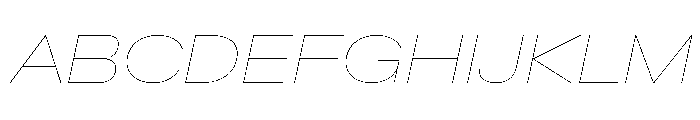 Crystal ExpHairlineIta 87e6eea1 Font UPPERCASE