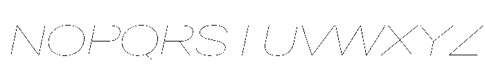 Crystal ExpHairlineIta Font UPPERCASE