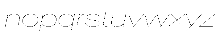 Crystal ExpHairlineIta Font LOWERCASE