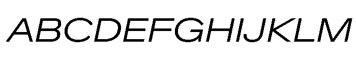 Crystal ExpLightIta Font UPPERCASE