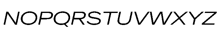 Crystal ExpLightIta Font UPPERCASE