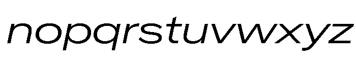 Crystal ExpLightIta Font LOWERCASE