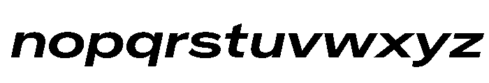 Crystal ExpSemBdIta Font LOWERCASE