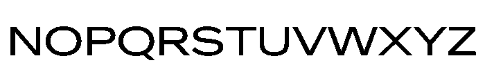 Crystal Expanded Font UPPERCASE