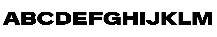 Crystal ExpandedBlack Font UPPERCASE