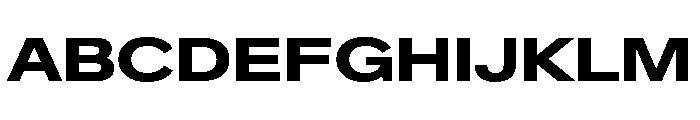 Crystal ExpandedBold Font UPPERCASE