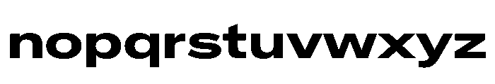 Crystal ExpandedBold Font LOWERCASE