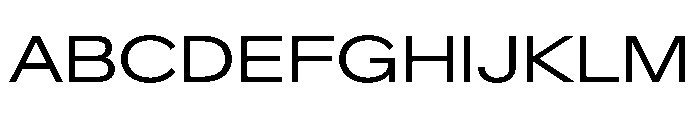 Crystal ExpandedBook Font UPPERCASE