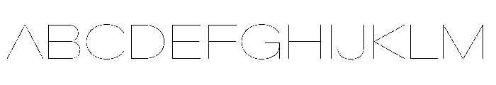 Crystal ExpandedHairline Font UPPERCASE