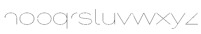 Crystal ExpandedHairline Font LOWERCASE