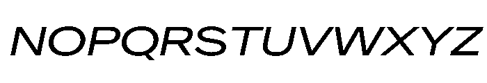 Crystal ExpandedItalic Font UPPERCASE