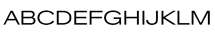 Crystal ExpandedLight Font UPPERCASE