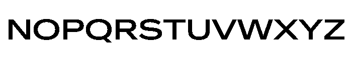 Crystal ExpandedMedium Font UPPERCASE