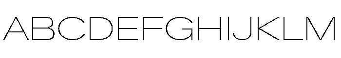 Crystal ExpandedThin 7cfde4e1 Font UPPERCASE