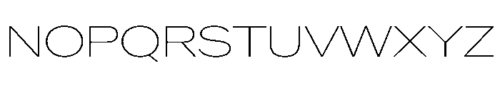 Crystal ExpandedThin Font UPPERCASE