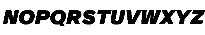 Crystal ExtraBlackItalic Font UPPERCASE