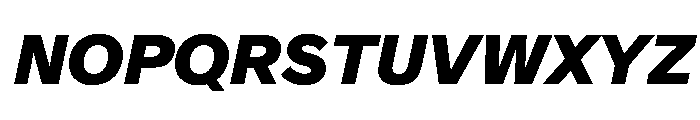 Crystal ExtraBoldItalic Font UPPERCASE