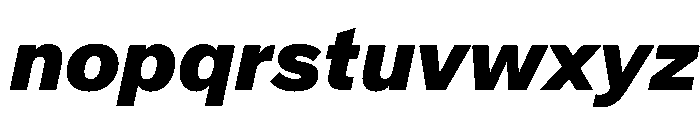 Crystal ExtraBoldItalic Font LOWERCASE