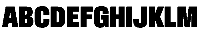 Crystal ExtraCondBlack Font UPPERCASE