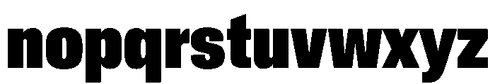 Crystal ExtraCondBlack Font LOWERCASE