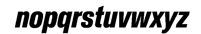 Crystal ExtraCondBoldIta Cbf3d02d Font LOWERCASE