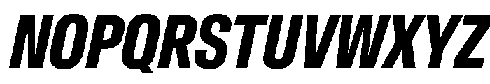 Crystal ExtraCondBoldIta Font UPPERCASE