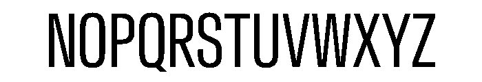Crystal ExtraCondBook Font UPPERCASE