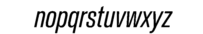 Crystal ExtraCondBookIta Font LOWERCASE