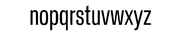 Crystal ExtraCondBook Font LOWERCASE
