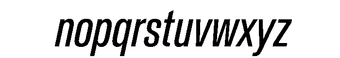 Crystal ExtraCondIta B283442b Font LOWERCASE