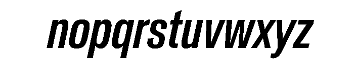 Crystal ExtraCondMedIta 51177892 Font LOWERCASE