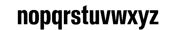 Crystal ExtraCondSemBd Font LOWERCASE